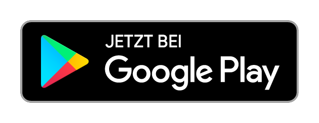 Google Play-Logo. Ein Klick auf das Bild führt zur Installation der App.