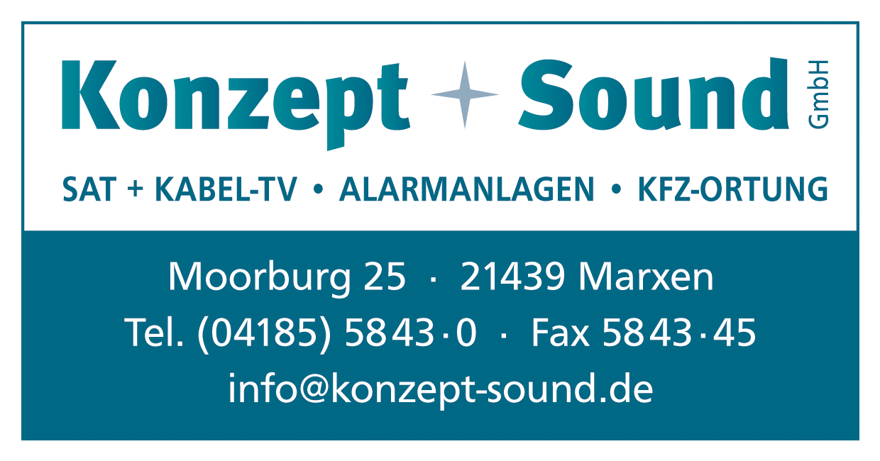 Die Visitenkarte von Konzept & Sound Kontakt.