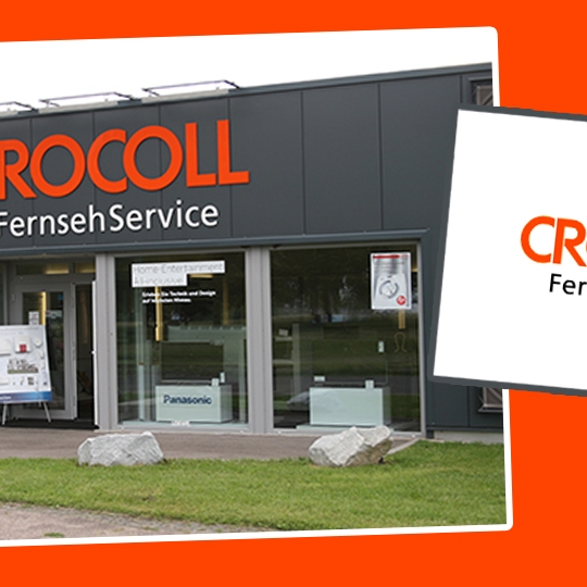 Das Geschäft von Fernsehservice Crocoll.