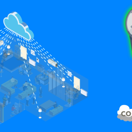 Visualisierung eines Cloud-Netzwerks.
